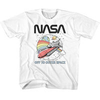 Thumbnail for NASA-NASA TO SPACE-WHITE YOUTH S/S TSHIRT