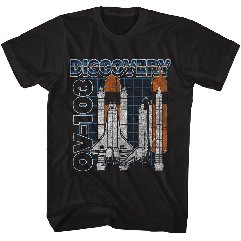NASA-NASA DISCOVERY OV 103-BLACK ADULT S/S TSHIRT