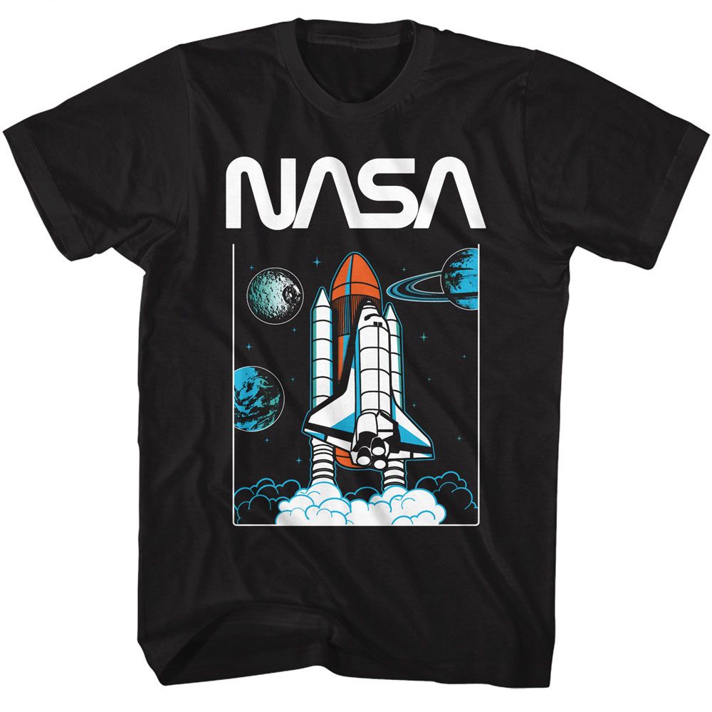 NASA-NASA PLANETS-BLACK ADULT S/S TSHIRT