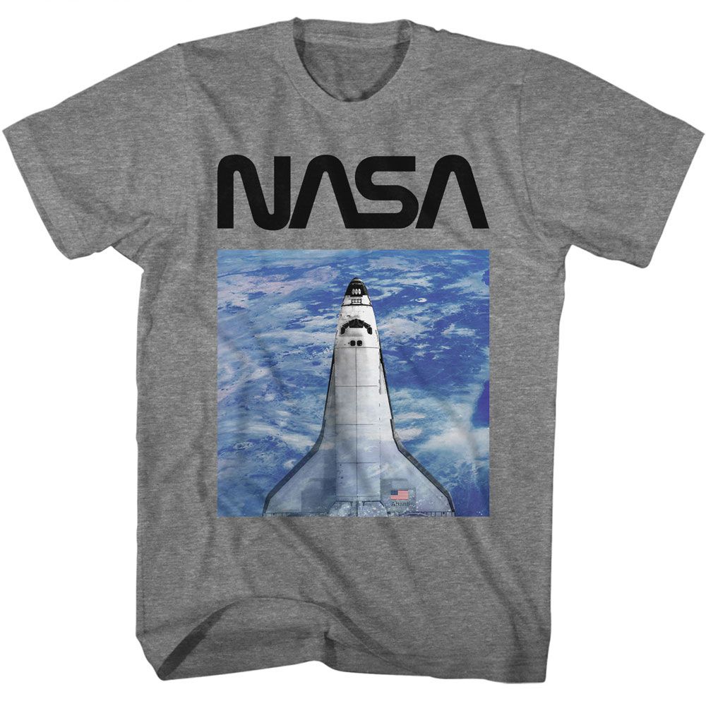 NASA-NASA HIGH ALTITUDE-GRAPHITE HEATHER ADULT S/S TSHIRT