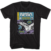 Thumbnail for NASA-NASA COMIC COVER-BLACK ADULT S/S TSHIRT