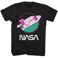 Thumbnail for NASA-NASA NEON ORBITER-BLACK ADULT S/S TSHIRT