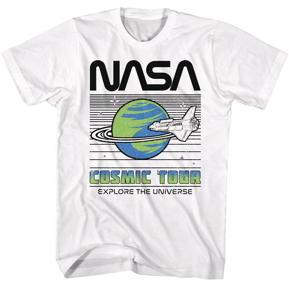 NASA-NASA COSMIC TOUR-WHITE ADULT S/S TSHIRT