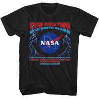 Thumbnail for NASA-NASA EXPLORATION LIGHTNING-BLACK ADULT S/S TSHIRT