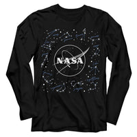 Thumbnail for NASA-NASA CONSTELLATIONS-BLACK ADULT L/S TSHIRT