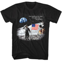 Thumbnail for NASA-NASA ONE SMALL STEP FOR MAN-BLACK ADULT S/S TSHIRT