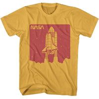 Thumbnail for NASA-NASA 1C BLAST OFF-GINGER ADULT S/S TSHIRT