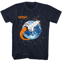 Thumbnail for NASA-NASA AROUND THE WORLD-NAVY ADULT S/S TSHIRT