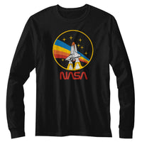 Thumbnail for NASA-NASA STS 28 PATCH-BLACK ADULT L/S TSHIRT