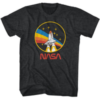 Thumbnail for NASA-NASA STS 28 PATCH-BLACK HEATHER ADULT S/S TSHIRT