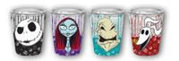 Thumbnail for Nightmare Before Christmas Hack Bone Border Face  4pc Plastic Freeze Gel Mini Cup – 24 pc ppk ($6.00 each)
