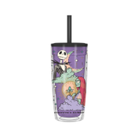 Thumbnail for Nightmare Before Christmas Mystic Opulence Jack Sally Cloud Stars  20oz Spill Resistant Plastic Tumbler – 12 pc ppk ($5.75 each)