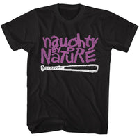 Thumbnail for NAUGHTY BY NATURE-NAUGHTY BY NATURE 2 COLOR LOGO-BLACK ADULT S/S TSHIRT