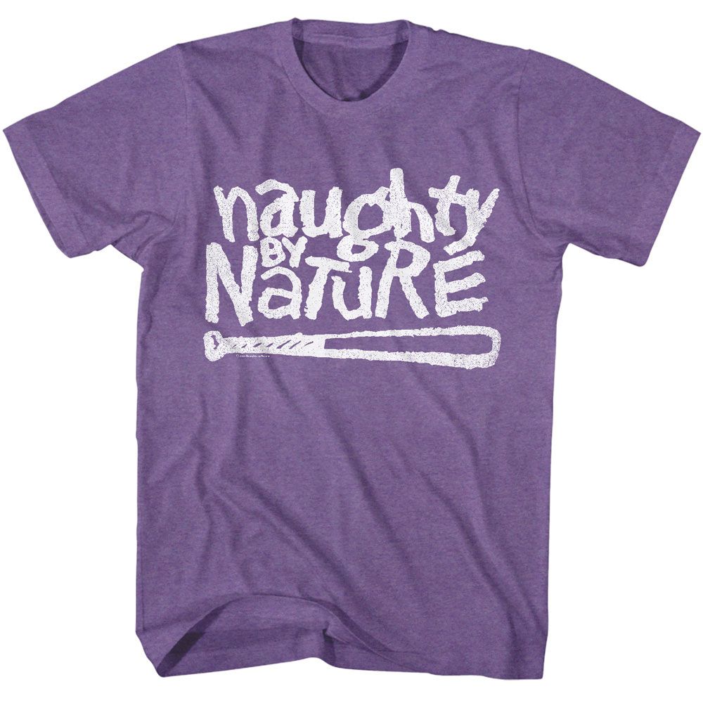 NAUGHTY BY NATURE-NAUGHTY BY NATURE LOGO-PURPLE HEATHER ADULT S/S TSHIRT