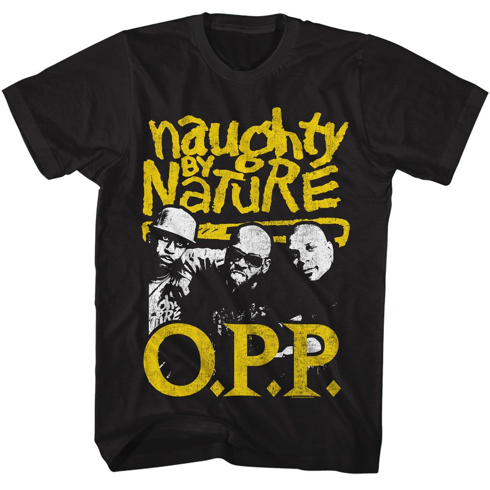 NAUGHTY BY NATURE-NAUGHTY BY NATURE OPP 2 COLOR-BLACK ADULT S/S TSHIRT