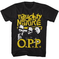 Thumbnail for NAUGHTY BY NATURE-NAUGHTY BY NATURE OPP 2 COLOR-BLACK ADULT S/S TSHIRT