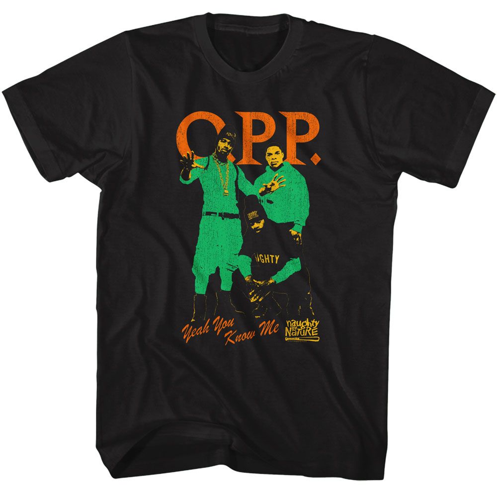 NAUGHTY BY NATURE-NAUGHTY BY NATURE TRICOLOR OPP-BLACK ADULT S/S TSHIRT