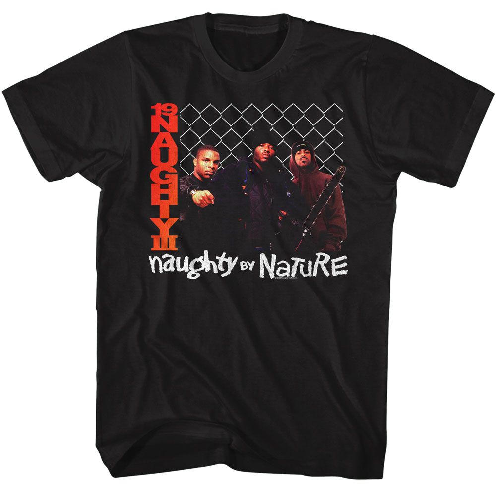 NAUGHTY BY NATURE-NAUGHTY BY NATURE CHAINLINK-BLACK ADULT S/S TSHIRT