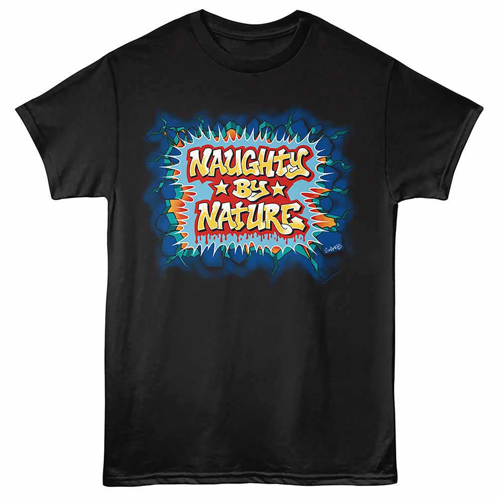 Naughty by Nature Graffiti Adult T-Shirt
