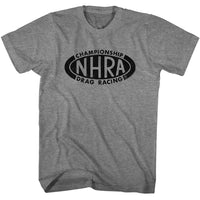 Thumbnail for NHRA-NHRA CHAMPIONSHIP LOGO-GRAPHITE HEATHER ADULT S/S TSHIRT