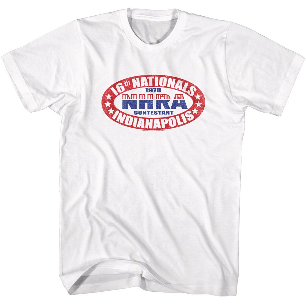 NHRA-NHRA 16TH NATIONALS-WHITE ADULT S/S TSHIRT