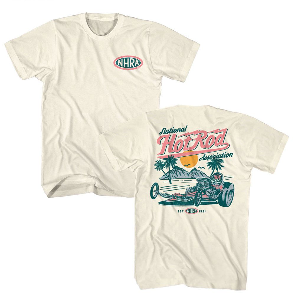 NHRA-NHRA TROPICAL F B-NATURAL ADULT S/S TSHIRT