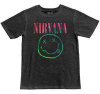 Thumbnail for NIRVANA COLORFUL SMILEY MENS T-SHIRT