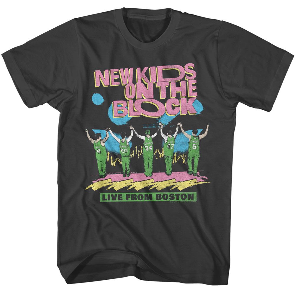 NEW KIDS ON THE BLOCK-NKOTB LIVE FROM BOSTON-SMOKE ADULT S/S TSHIRT