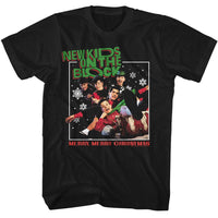 Thumbnail for NEW KIDS ON THE BLOCK-NKOTB MERRY MERRY CHRISTMAS-BLACK ADULT S/S TSHIRT