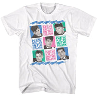 Thumbnail for NEW KIDS ON THE BLOCK-NKOTB TRICOLOR SQUARES-WHITE ADULT S/S TSHIRT