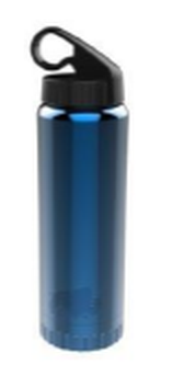 Silver Buffalo 20oz Double Wall Stainless Water Bottle  Classic Blue BLU01 – 12 pc ppk ($7.50 each)
