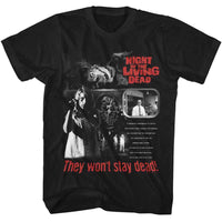 Thumbnail for NIGHT OF THE LIVING DEAD-NOTLD WONT STAY DEAD-BLACK ADULT S/S TSHIRT