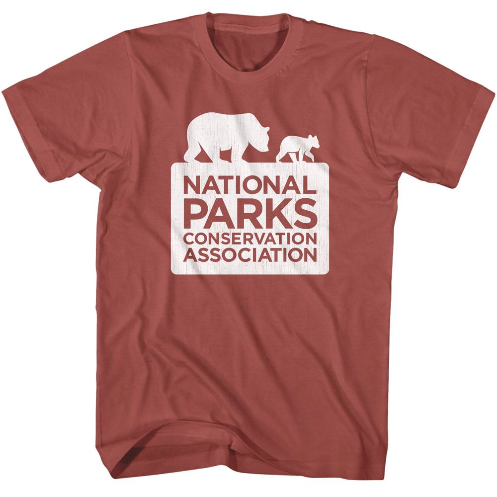 NPCA-NATIONAL PARKS LOGO-TERRACOTTA ADULT S/S TSHIRT