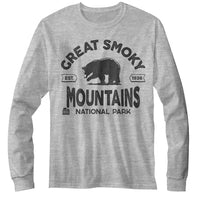 Thumbnail for NPCA-SMOKY MOUNTAINS EST 1926-GRAY HEATHER ADULT L/S TSHIRT