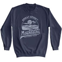 Thumbnail for NPCA-SMOKY MT MONO-NAVY ADULT L/S SWEATSHIRT