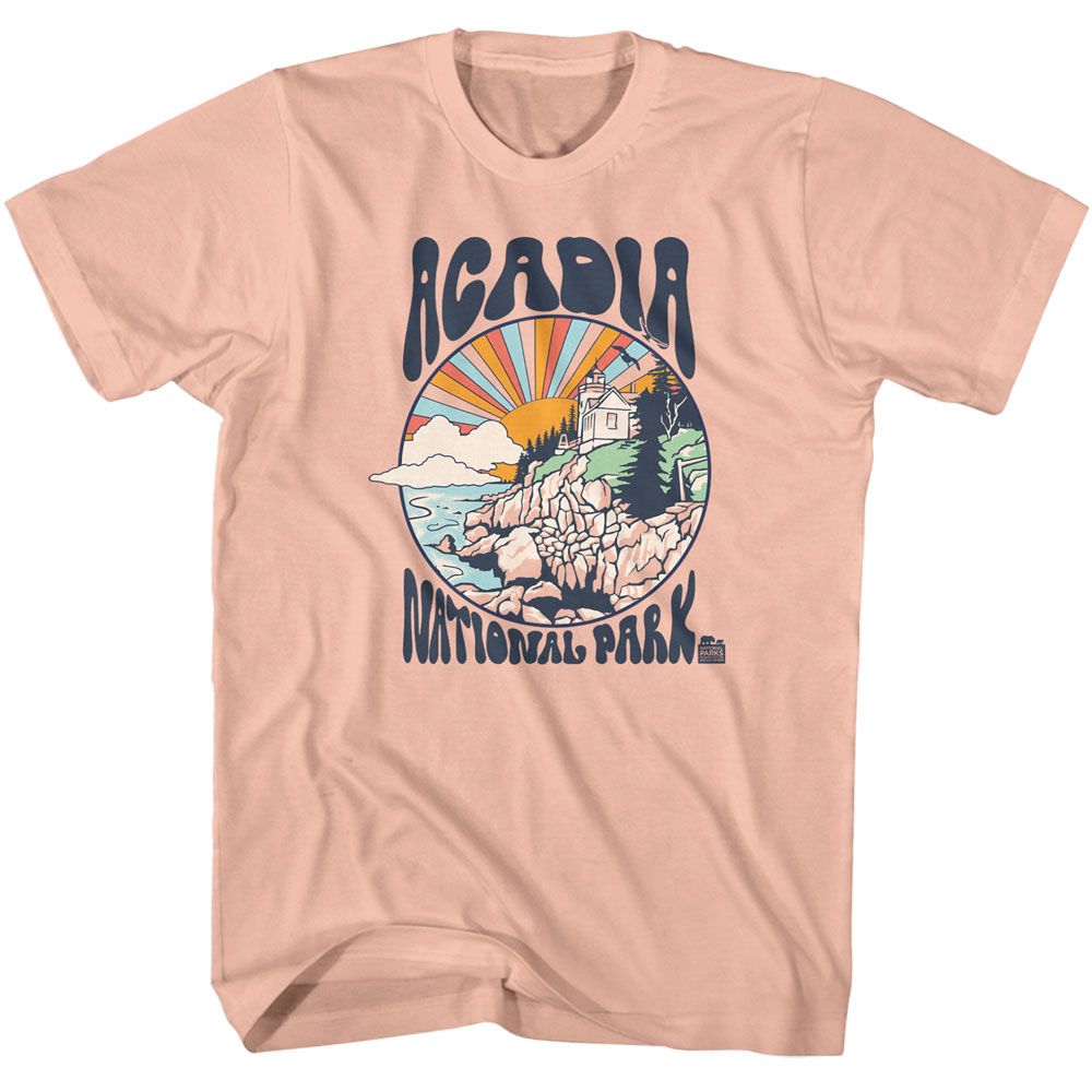 ACADIA-ACADIA COLORFUL SUN-PEACH ADULT S/S TSHIRT