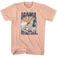 Thumbnail for ACADIA-ACADIA COLORFUL SUN-PEACH ADULT S/S TSHIRT