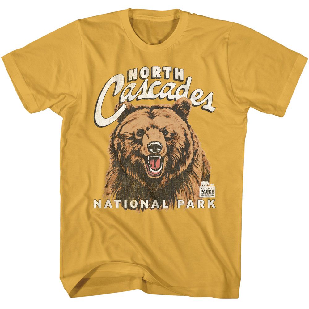 NPCA-NORTH CASCADES NP GRIZZLY-GINGER ADULT S/S TSHIRT