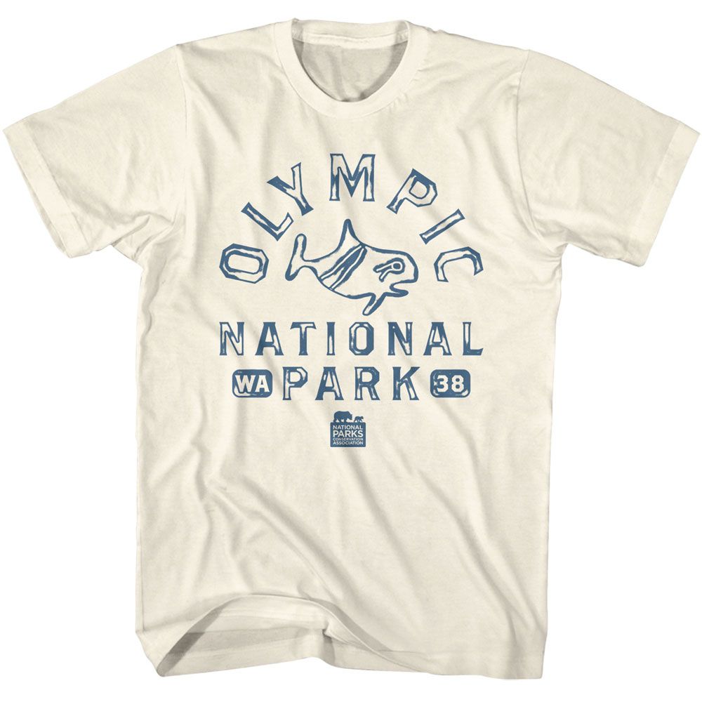 NPCA-OLYMPIC NP PETROGLYPH-NATURAL ADULT S/S TSHIRT
