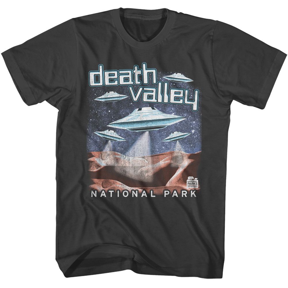 NPCA-DEATH VALLEY UFOS-SMOKE ADULT S/S TSHIRT