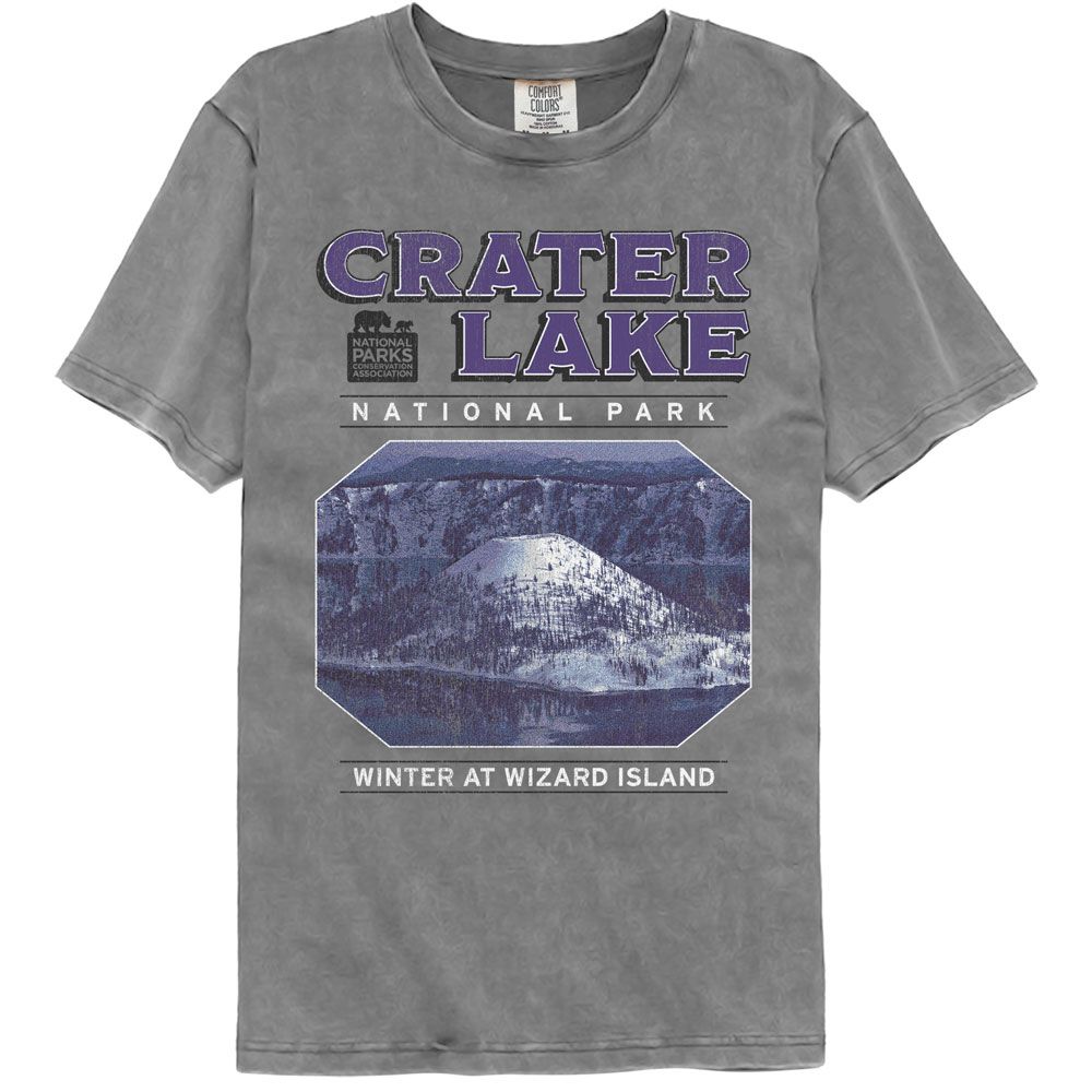 NPCA-CRATER LAKE TABLETOP-GRAY ADULT S/S COMFORT COLOR TSHIRT