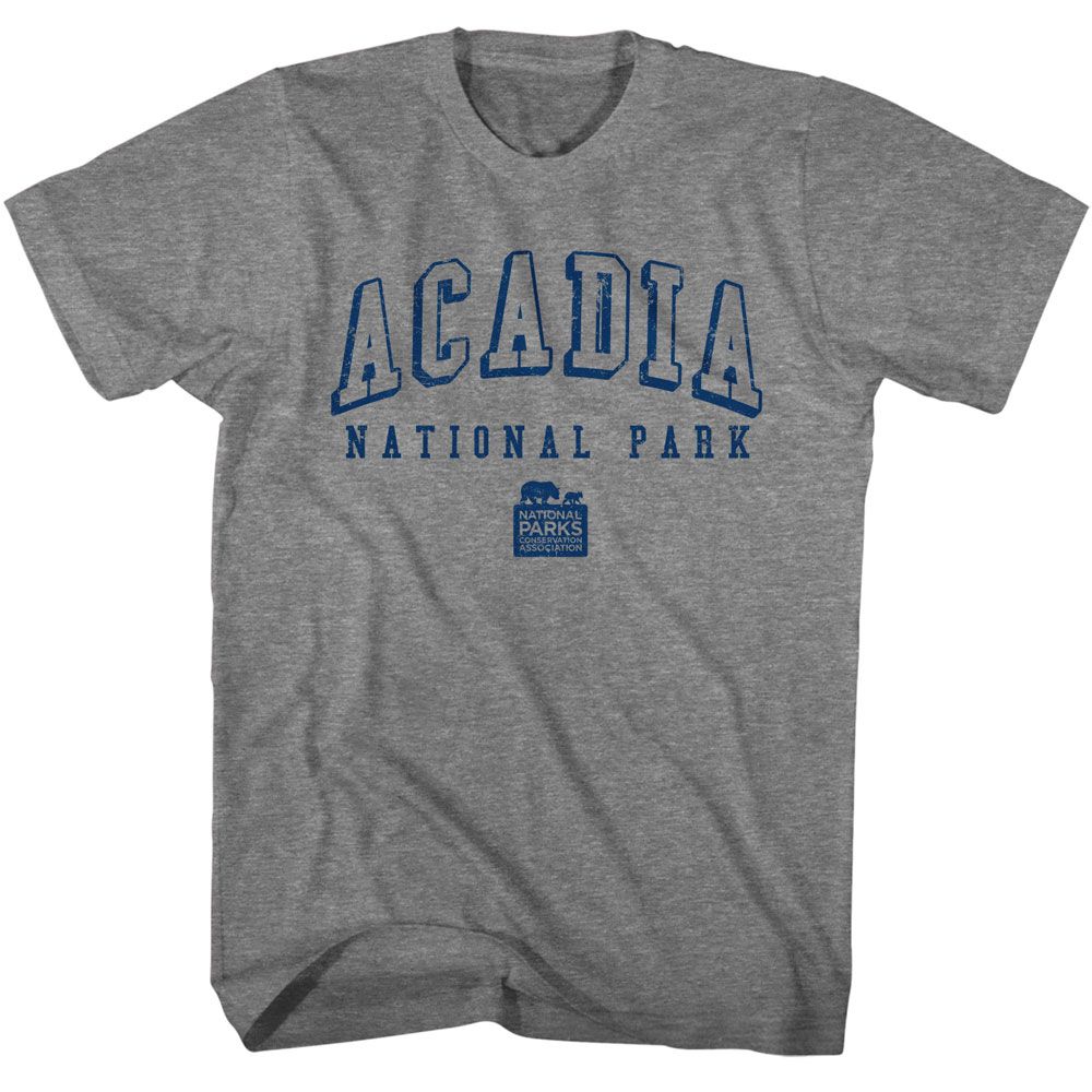 NPCA-ACADIA NP COLLEGIATE-GRAPHITE HEATHER ADULT S/S TSHIRT