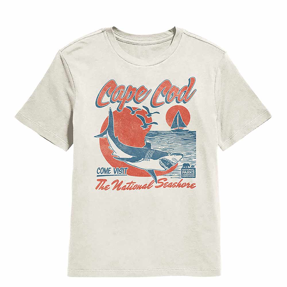 National Parks - National Seashore Shark Youth T-Shirt