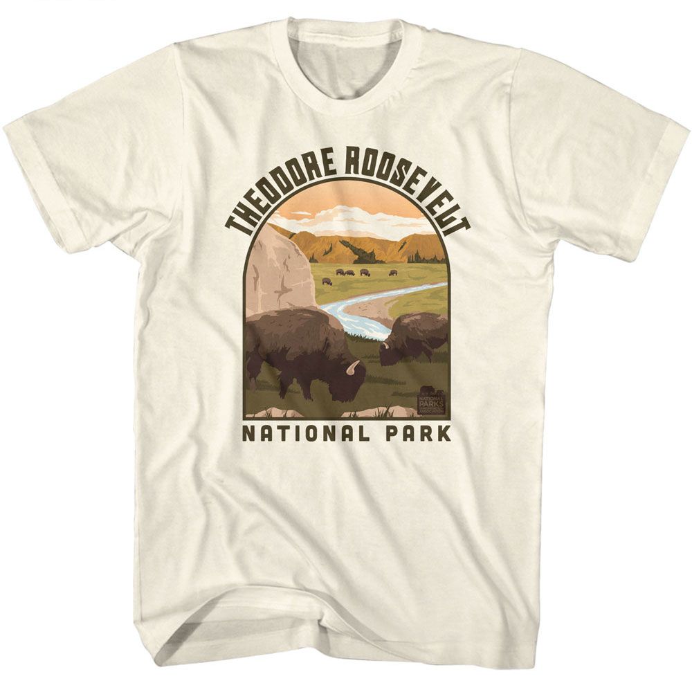 NPCA-THEODORE ROOSEVELT LANDSCAPE SHAPE-NATURAL ADULT S/S TSHIRT