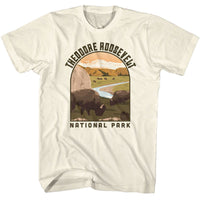 Thumbnail for NPCA-THEODORE ROOSEVELT LANDSCAPE SHAPE-NATURAL ADULT S/S TSHIRT