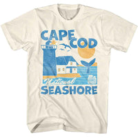 Thumbnail for NATIONAL PARKS-CAPE COD NATIONAL SEASHORE-NATURAL ADULT S/S TSHIRT