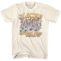 Thumbnail for NATIONAL PARKS-GLACIER WILDFLOWERS-NATURAL ADULT S/S TSHIRT