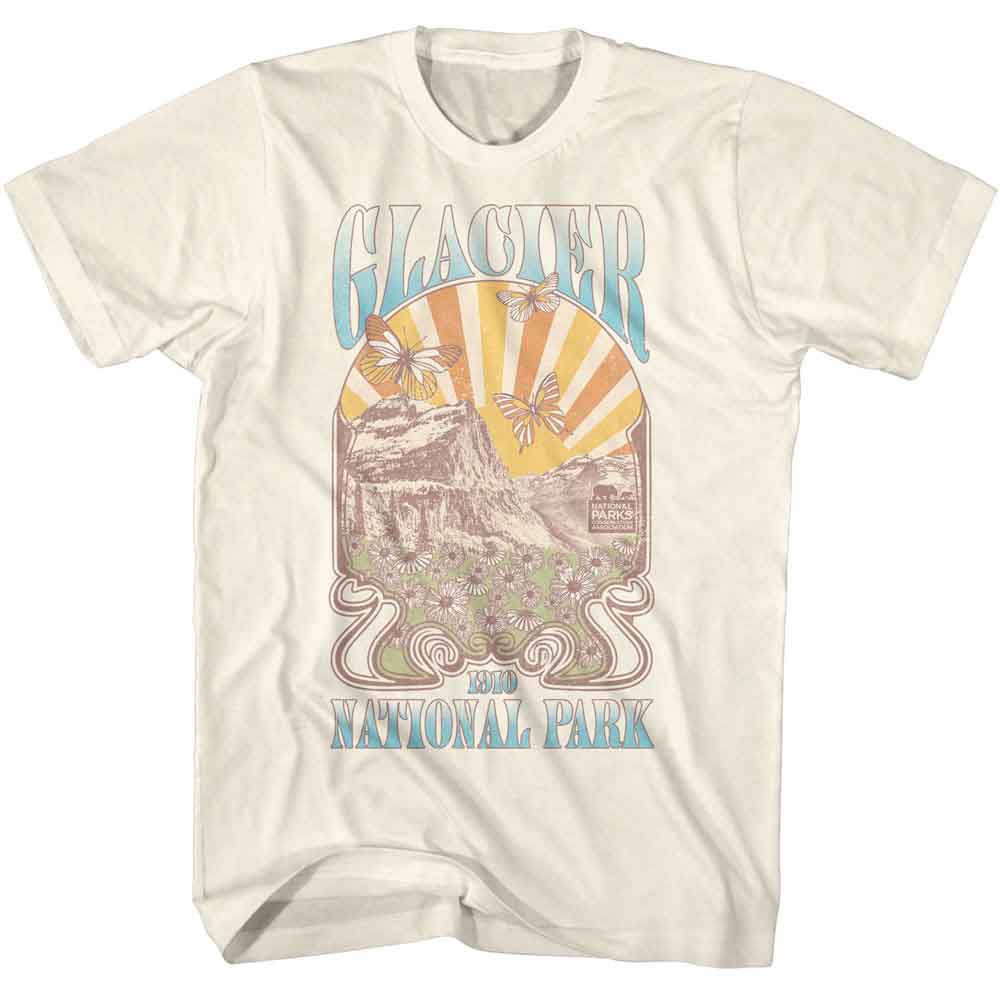 NATIONAL PARKS-GLACIER NOUVEAU-NATURAL ADULT S/S TSHIRT