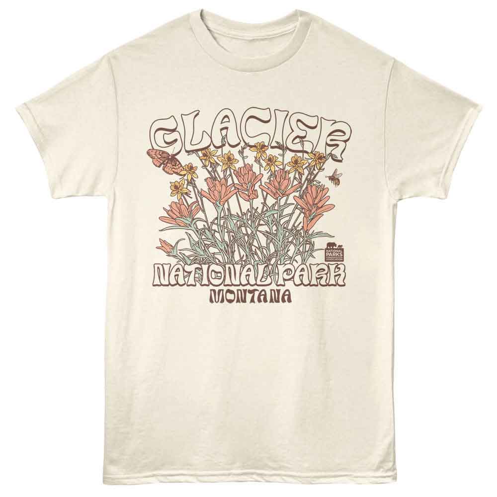 National Parks - Glacier Flowers 2 T-Shirt