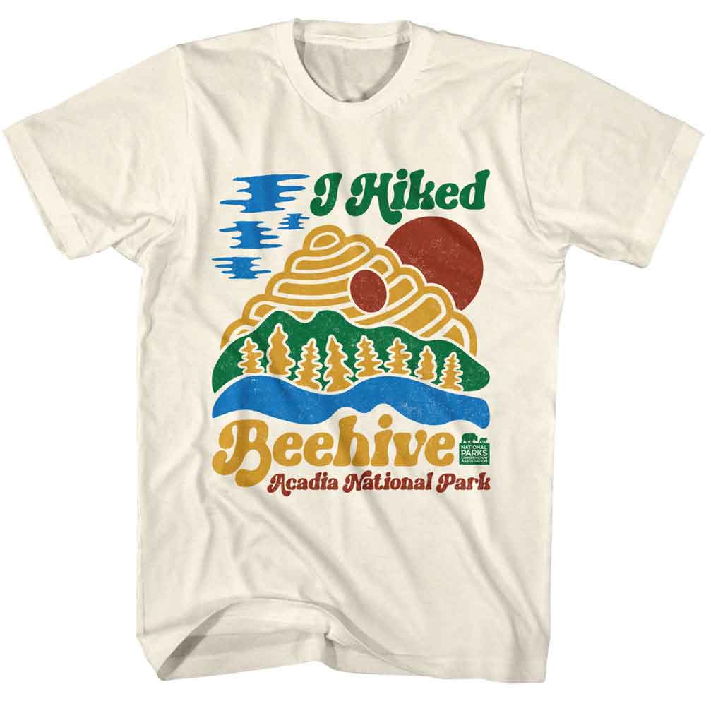 NATIONAL PARKS-BEEHIVE TRAIL ACADIA-NATURAL ADULT S/S TSHIRT